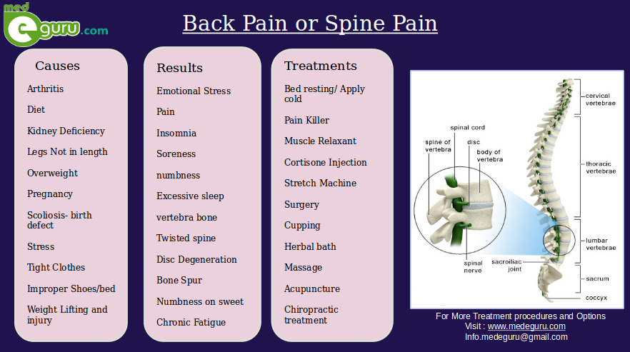 Spine pain or back Pain